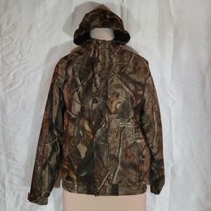 YOUTH FIELD AND STREAM CAMO HYDRPROOF COAT